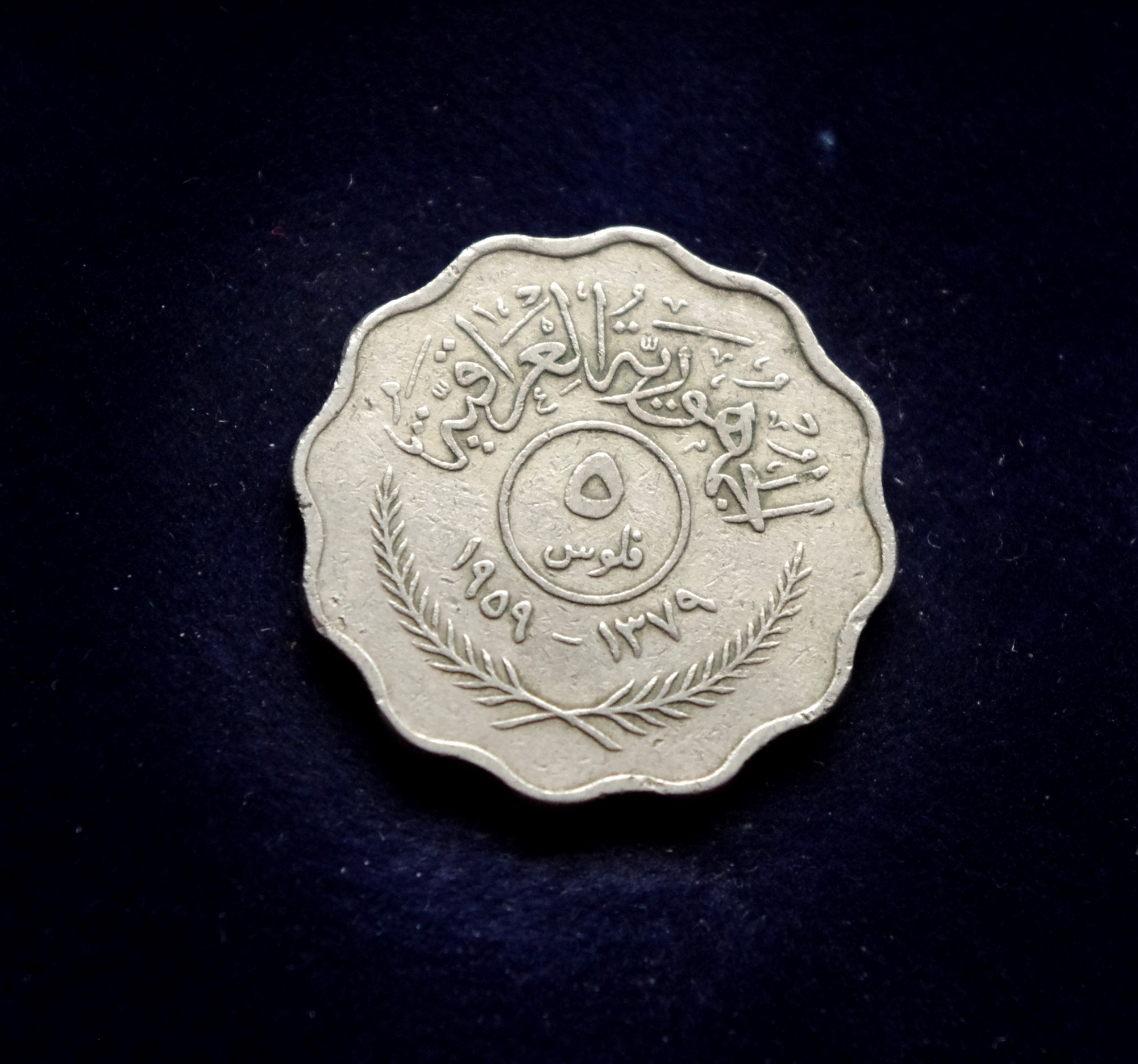 Irako 5 filsų moneta