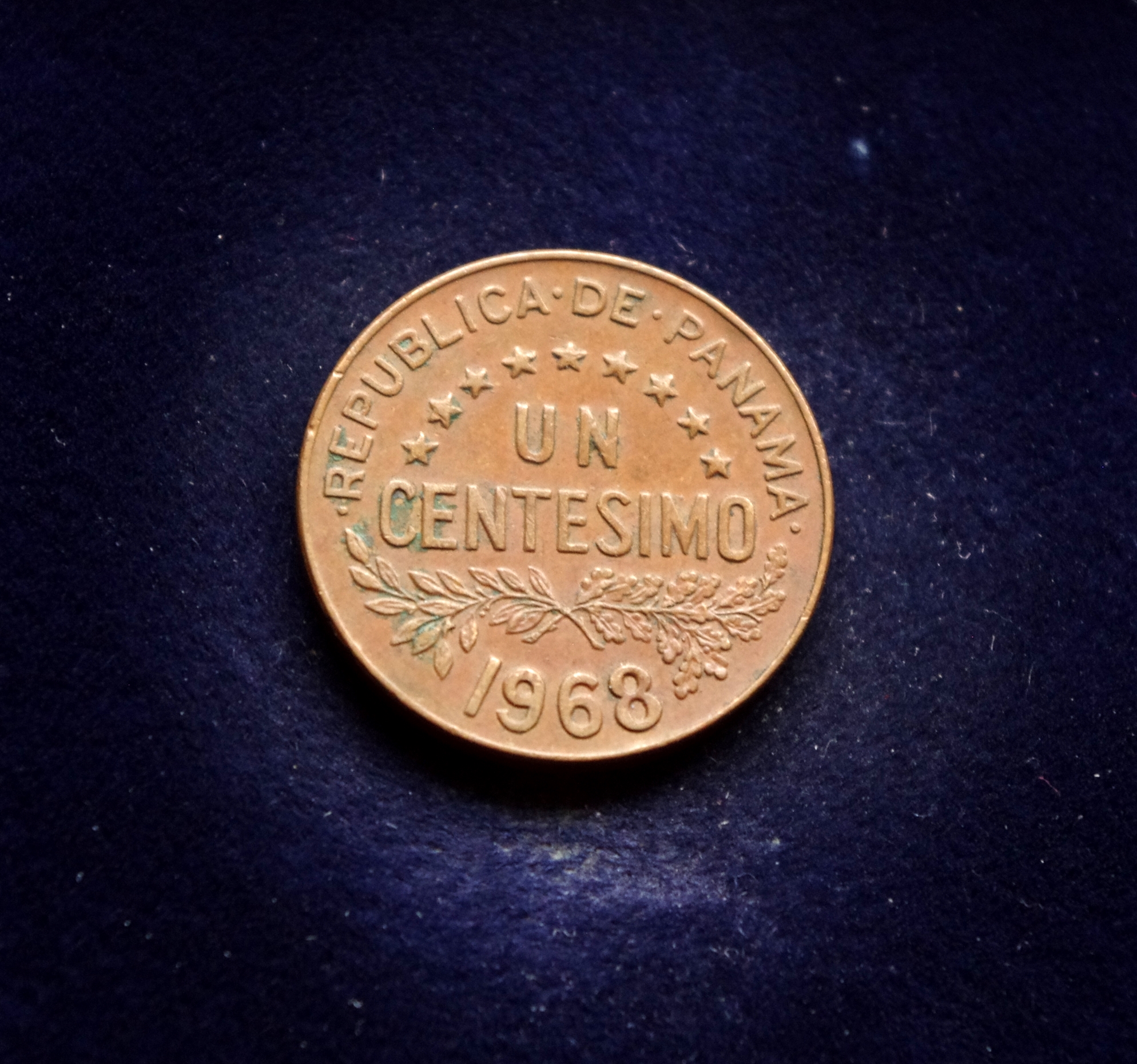 Panamos 1 sentesimo moneta. Urracá (Amerikos indėnų genties Ngabė vadas)