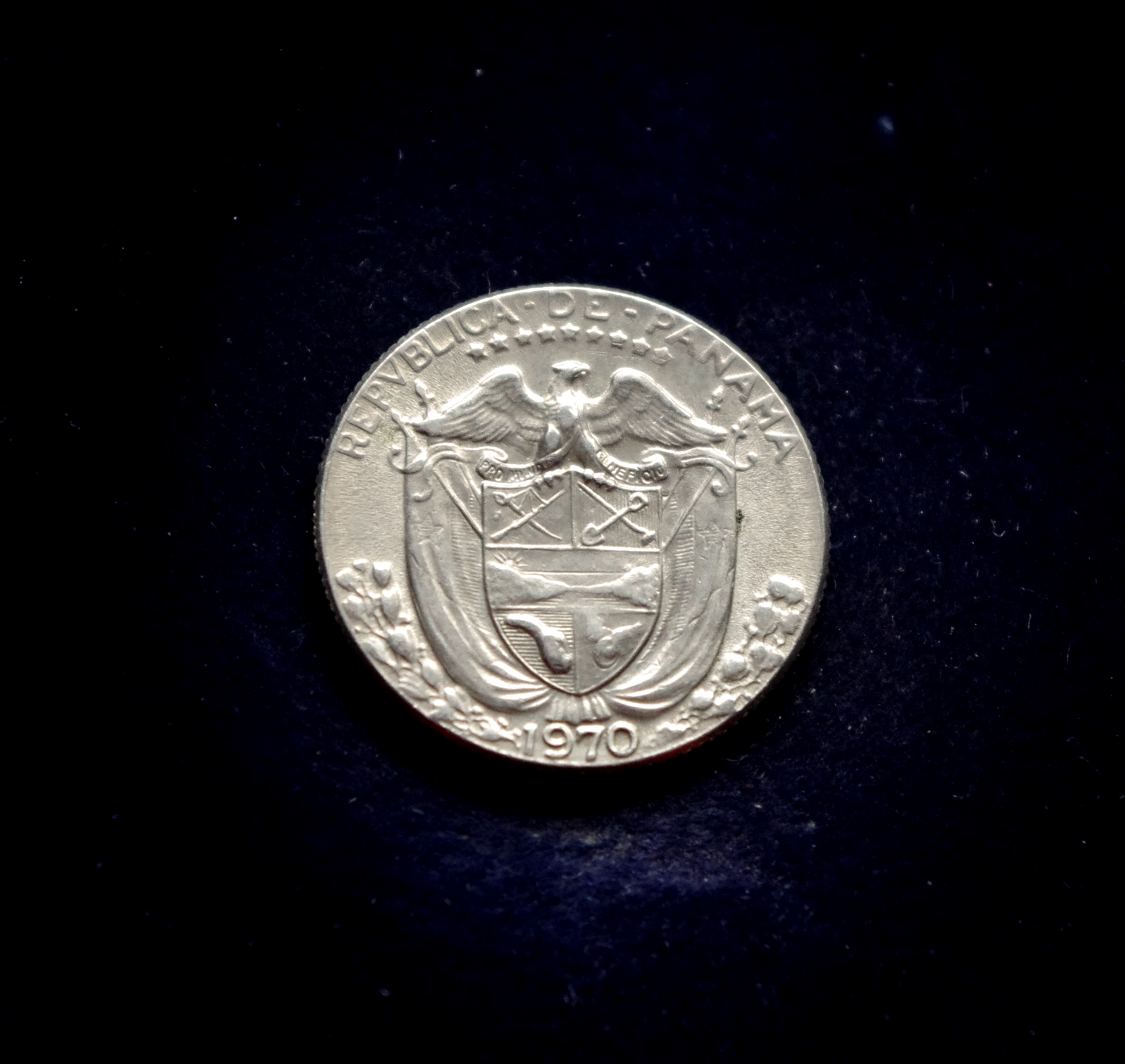 Panamos 1/10 balboa monetas. Ispanų keliautojas - konkistadoras