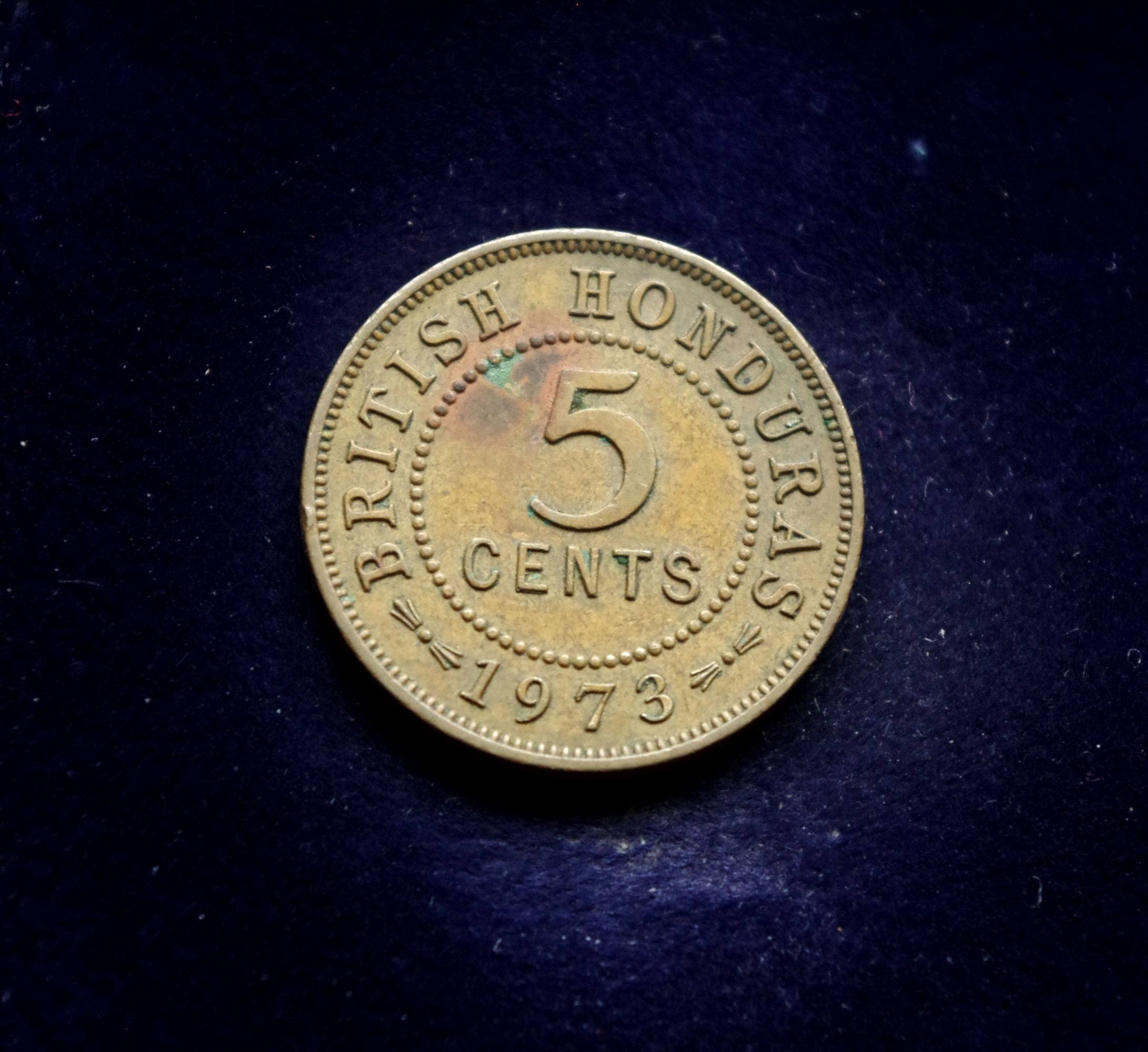 Britų Hondūro 5 centų moneta