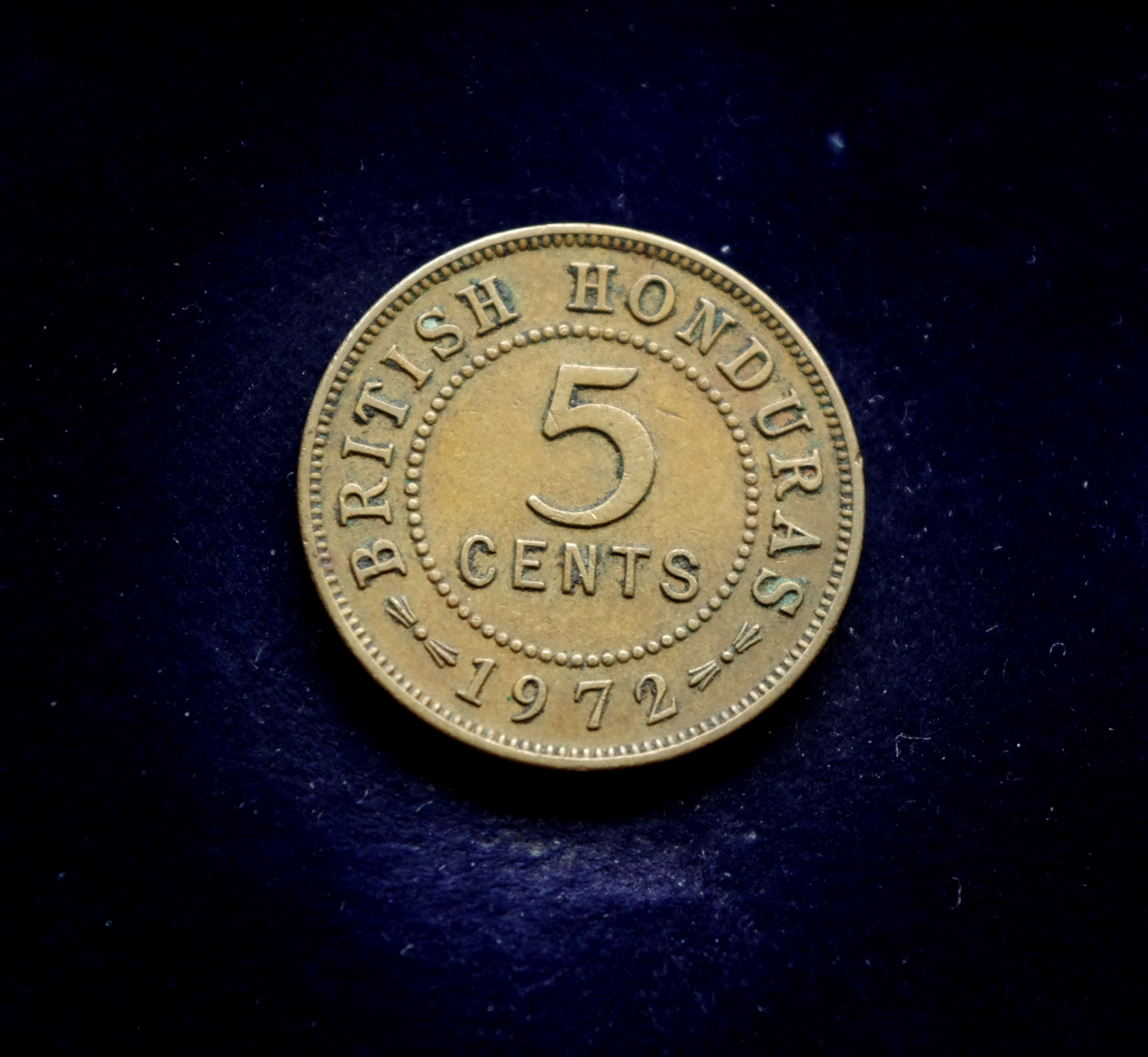 Britų Hondūro 5 centų moneta