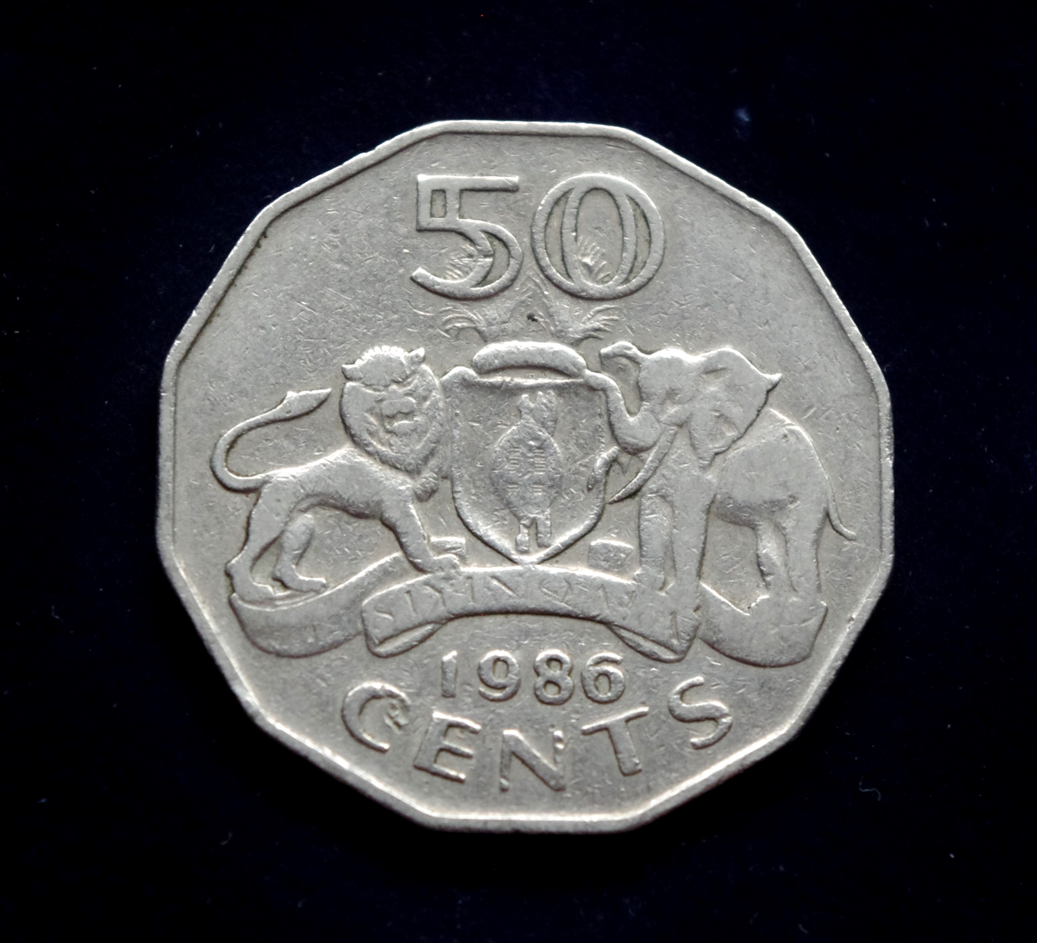 Svazilando 50 centų moneta