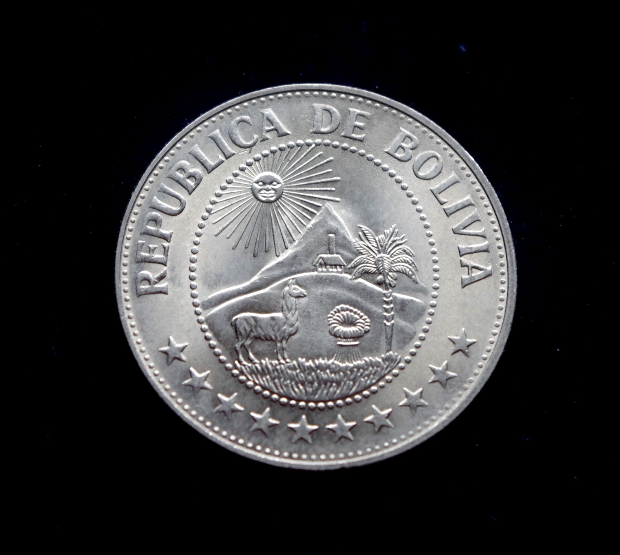 Bolivijos 1 peso moneta