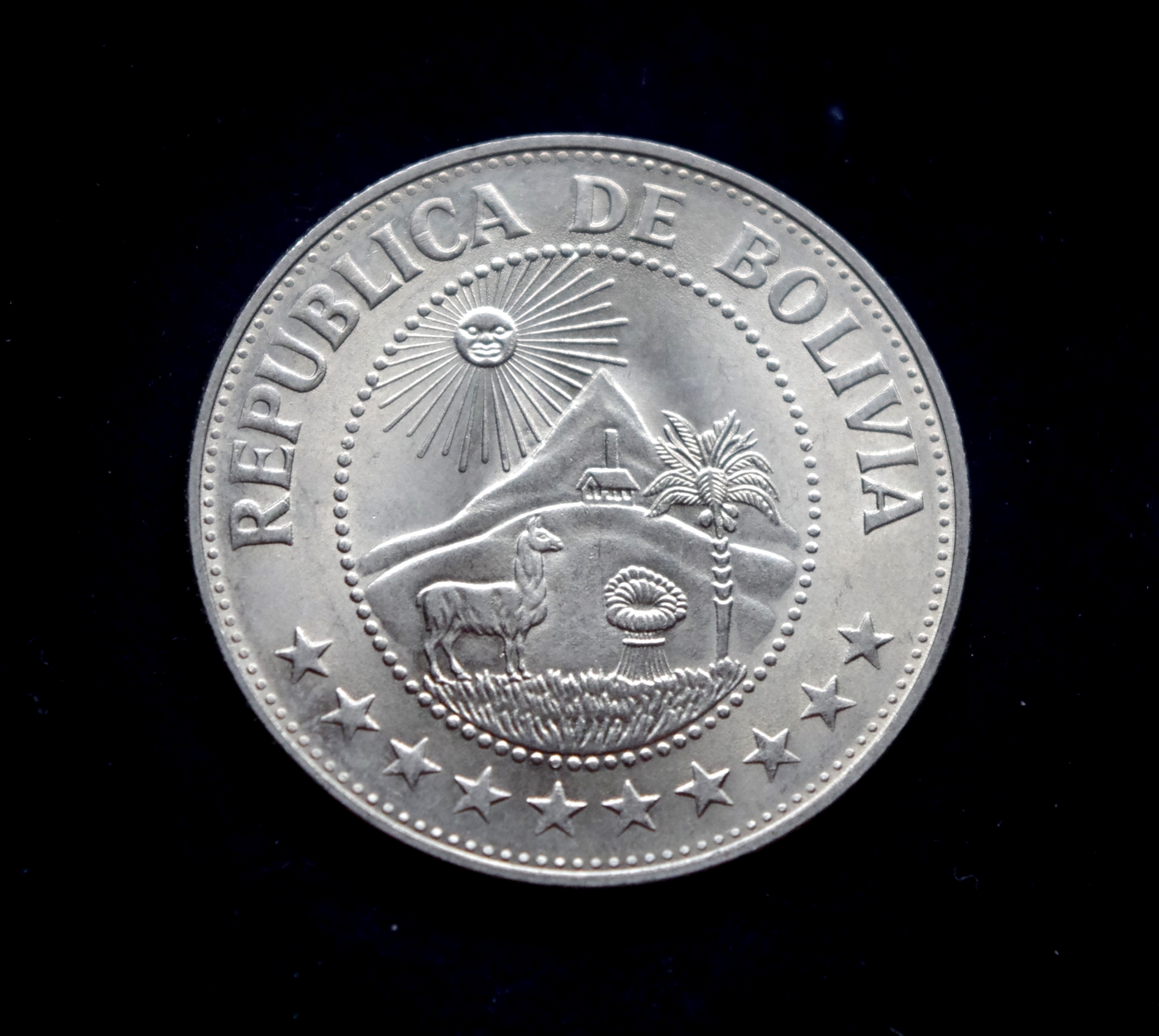 IMGP0878 Bolivijos 1 peso moneta