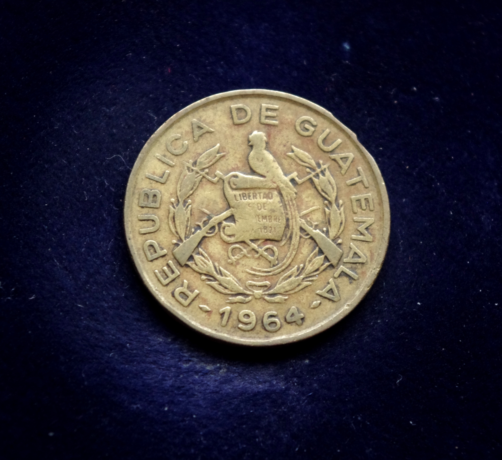 Gvatemalos 1 sentavo moneta