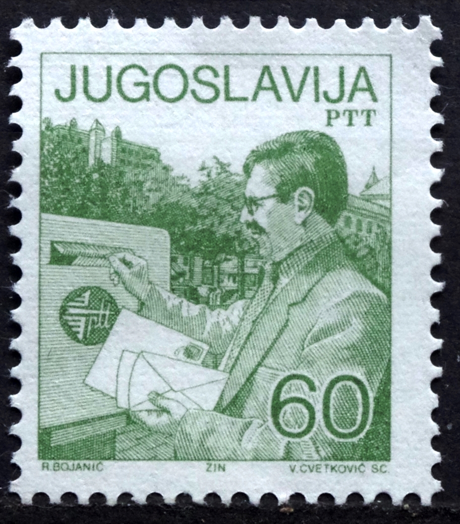 Jugoslavijos pašto ženklas. Pašto tarnyba