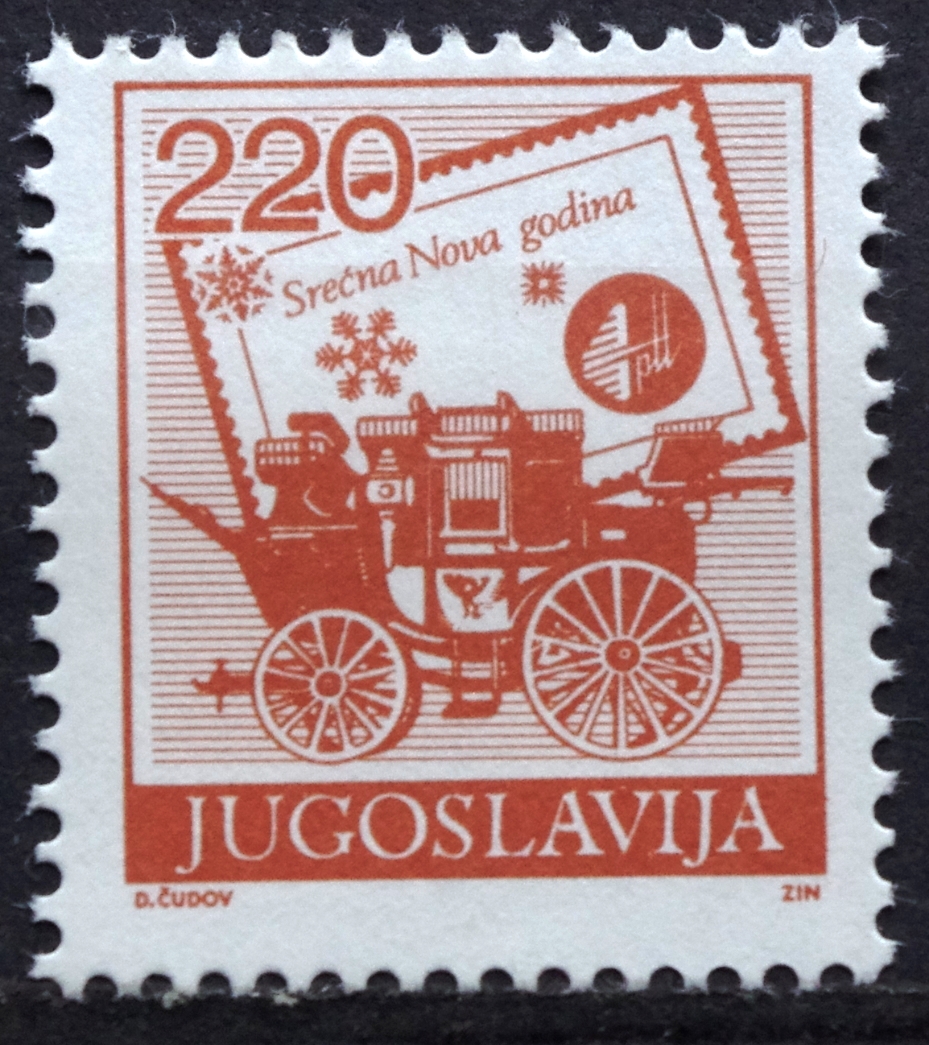 Jugoslavijos pašto ženklas. Pašto tarnyba