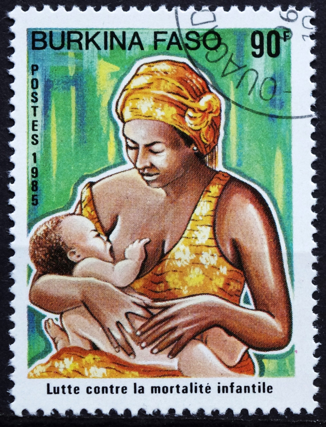 Pašto ženklas, Burkina Fasas. Vaikų išgyvenimo kampanija