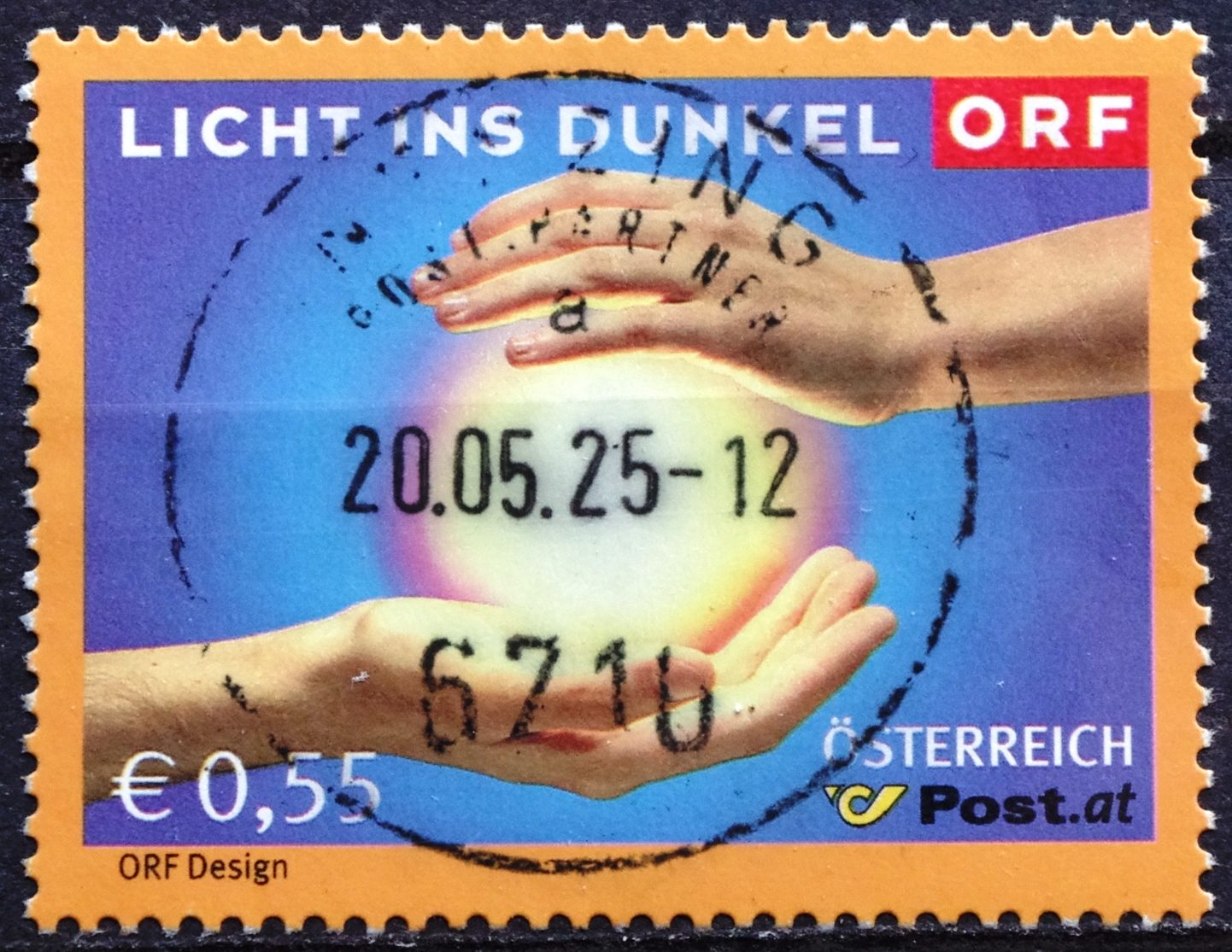 Pašto ženklas, Austrija. 30 metų „Licht ins Dunkel“