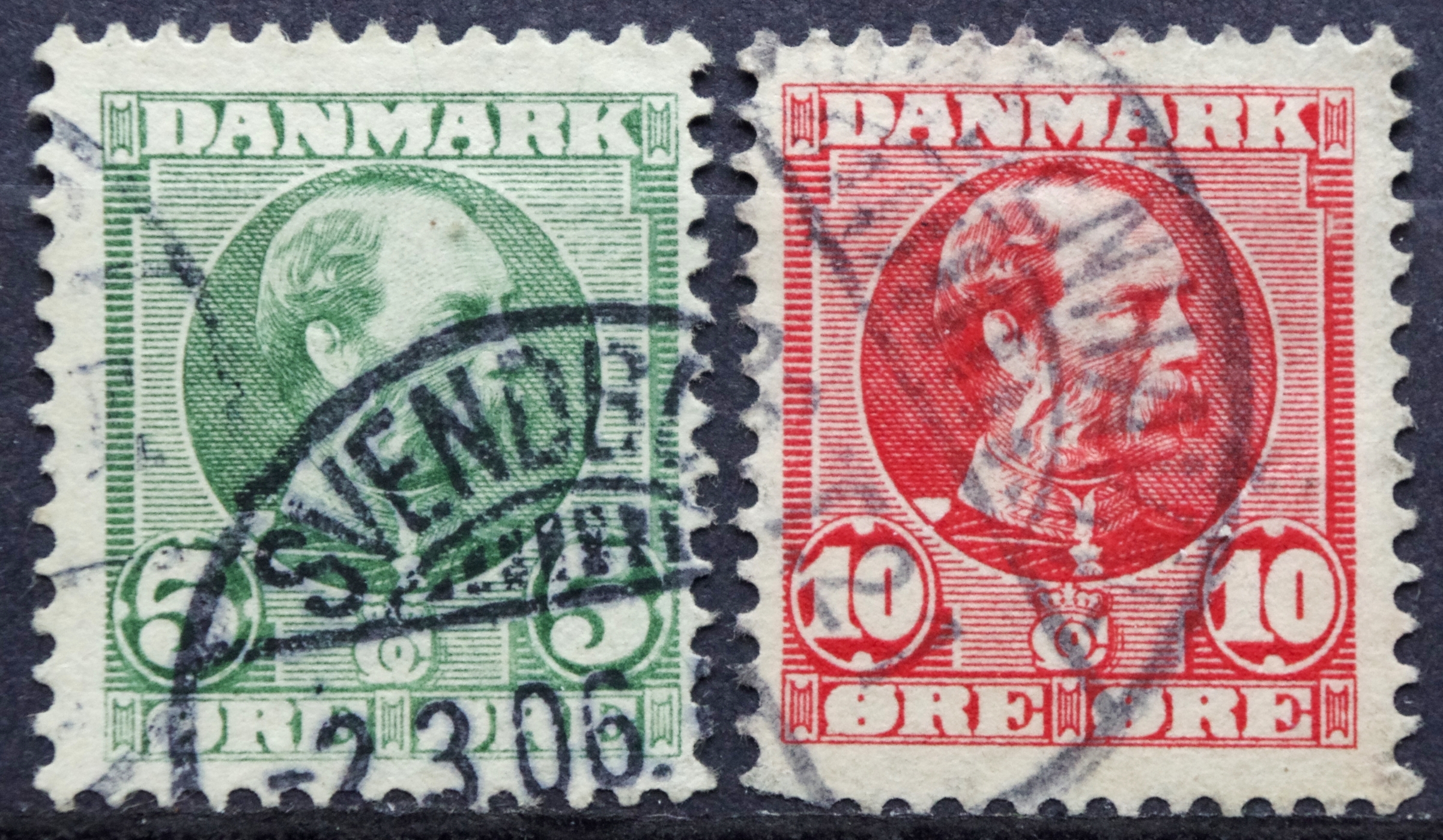 Danija. Standartinė pašto ženklų laida. Karalius Kristijonas IX