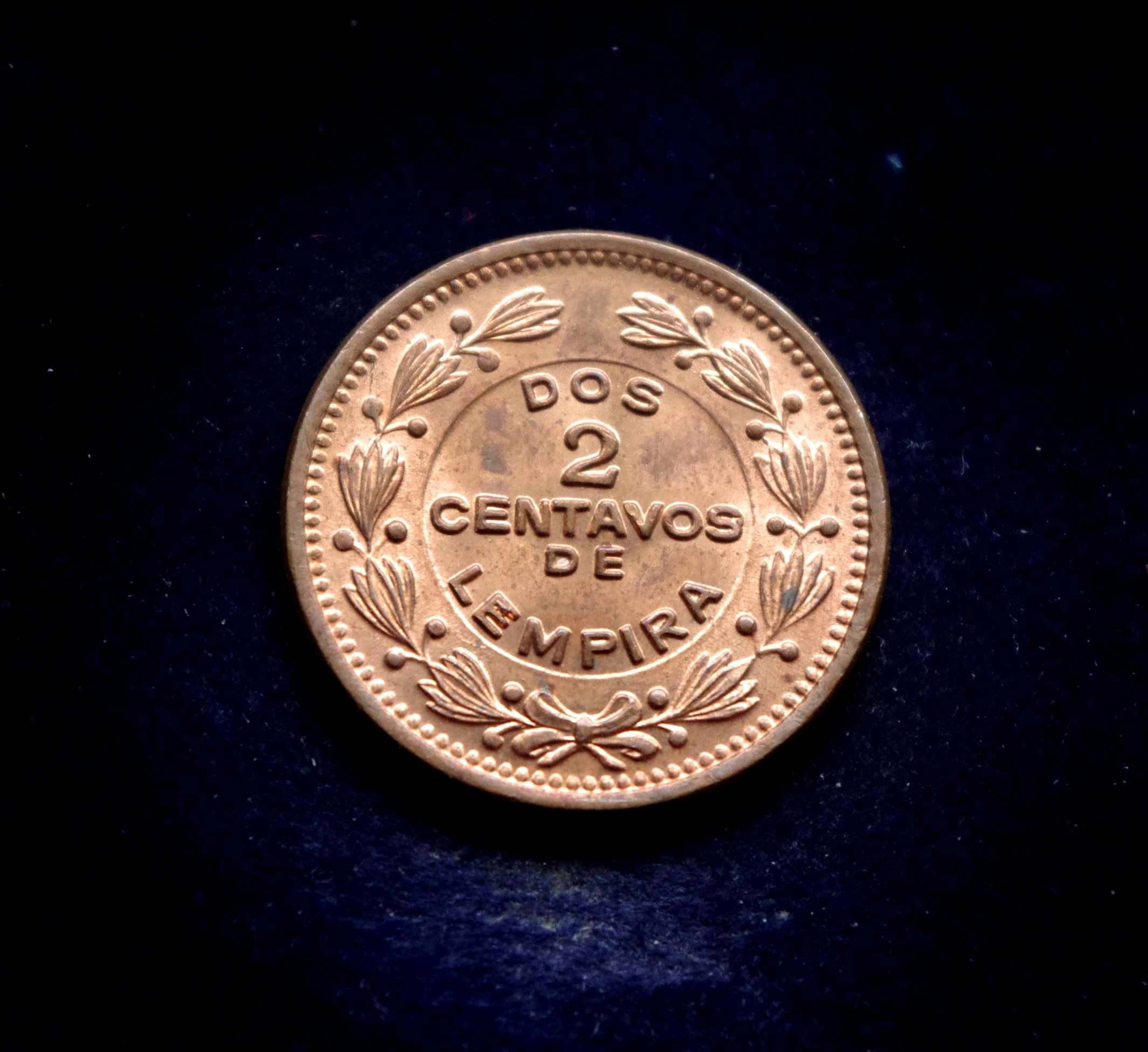 Hondūro 2 sentavų moneta