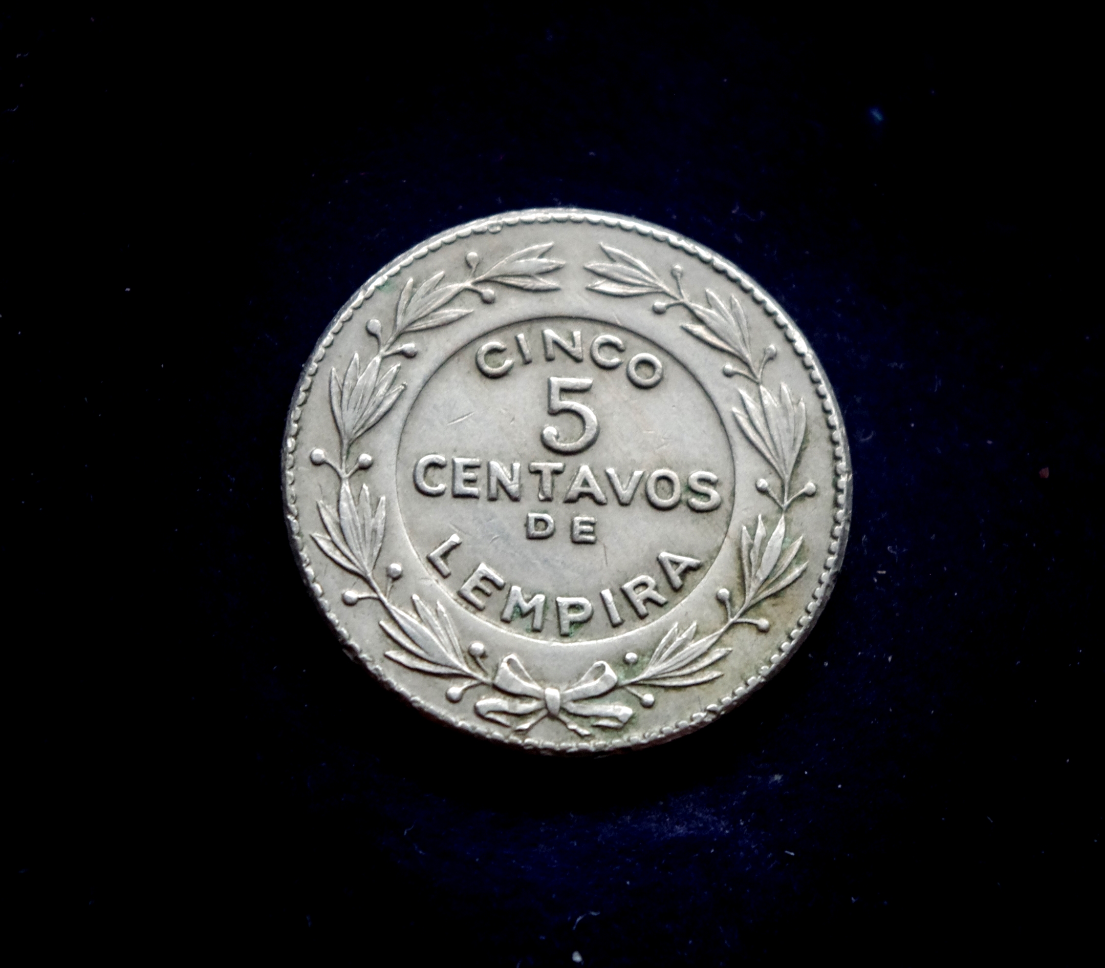 Hondūro 5 sentavų moneta