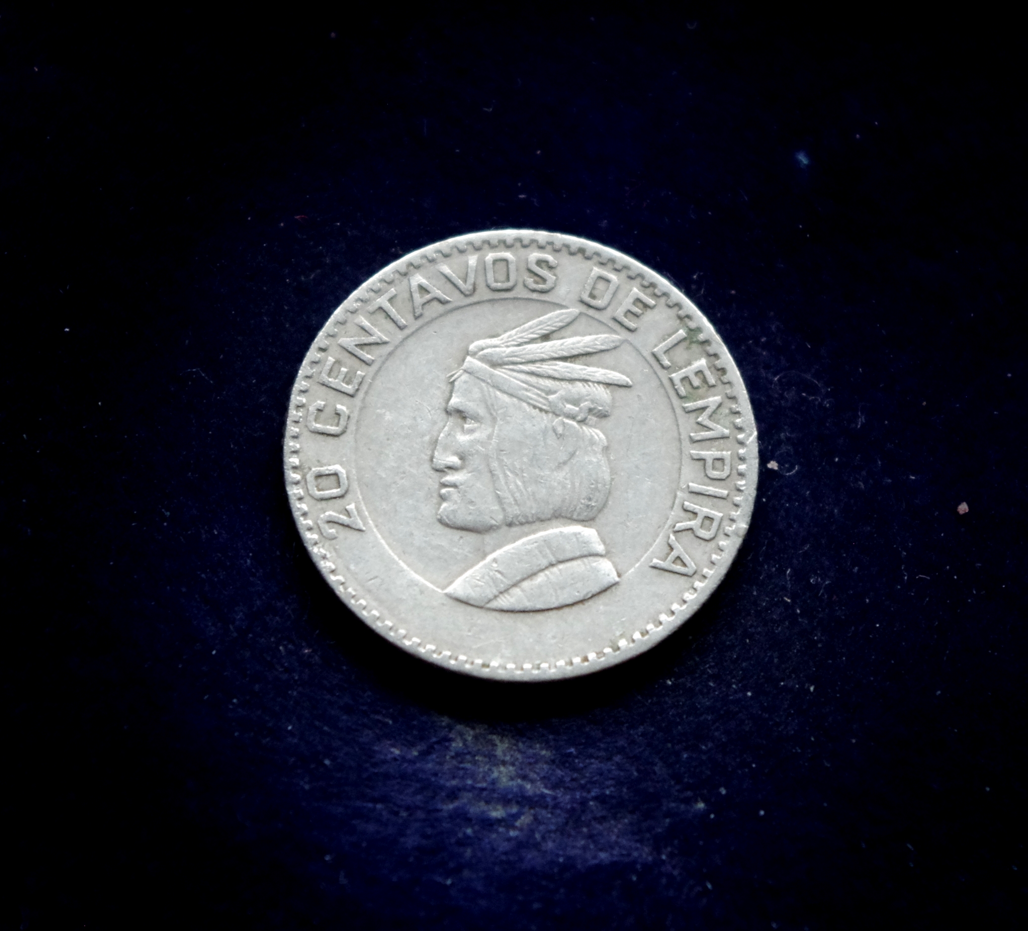 Hondūro 20 sentavų moneta