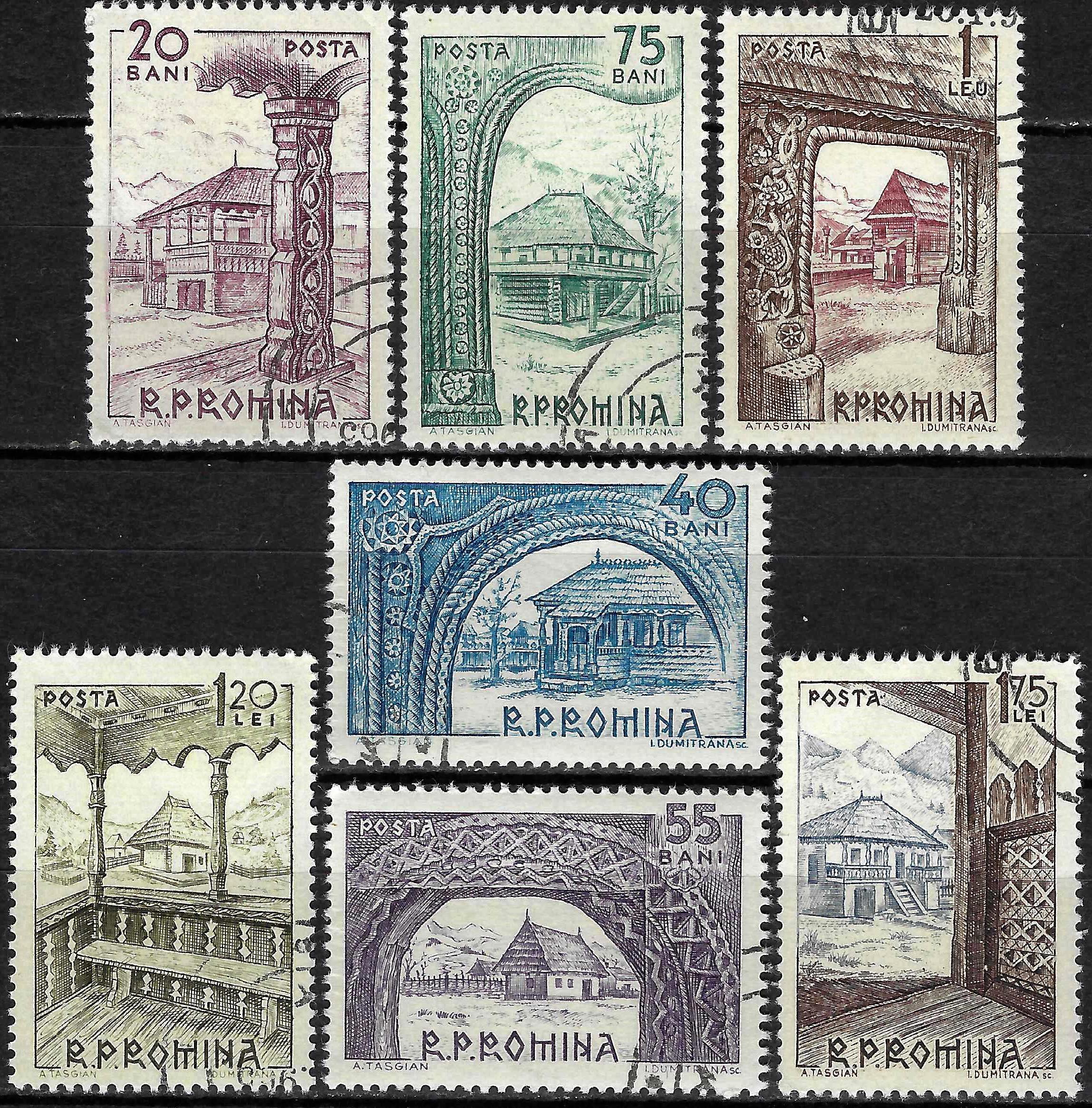 Pašto ženklai, Rumunija. Muziejus po atviru dangumi – seni kaimo namai, Bukareštas