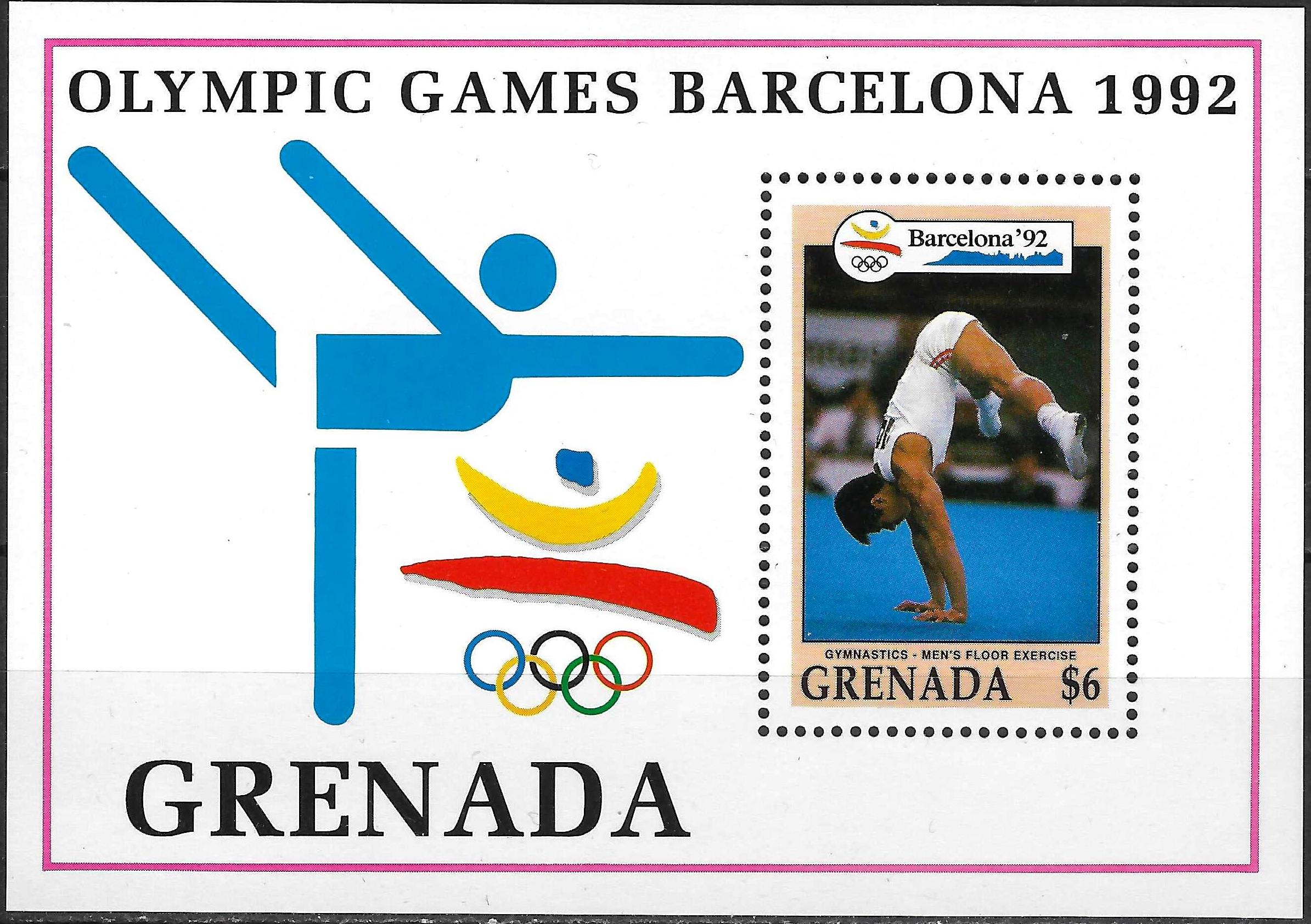 Pašto blokas, Grenada. 1992 m. vasaros olimpinės žaidynės Barselonoje, Ispanijoje