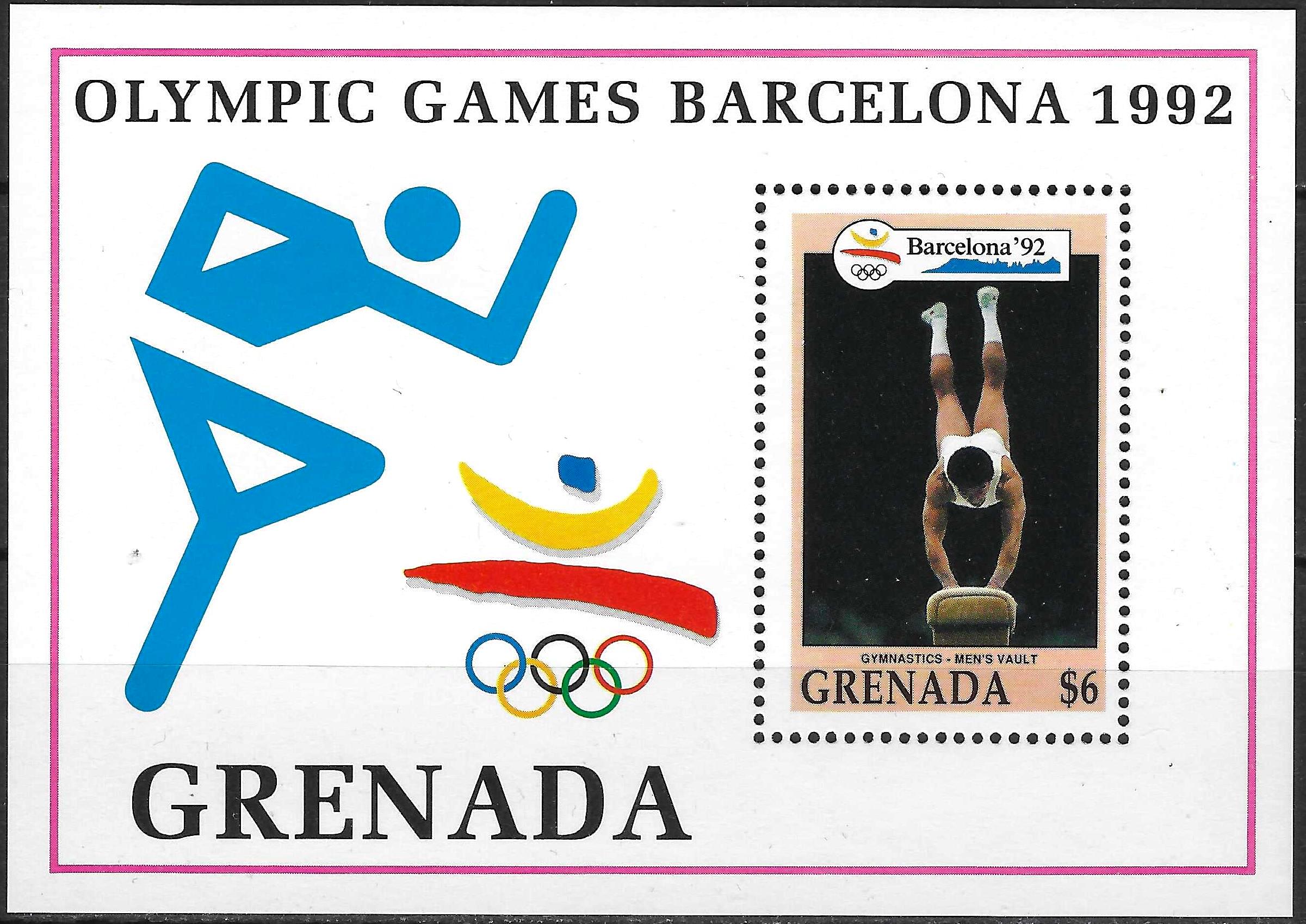 Pašto blokas, Grenada. 1992 m. vasaros olimpinės žaidynės Barselonoje, Ispanijoje