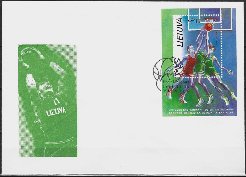 Pirmos dienos vokas. Lietuvos krepšininkai - Atlantos Olimpinių žaidynių bronzos medalių laimėtojai