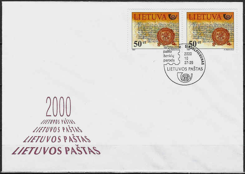 Proginis vokas. 2000 metų pašto ženklų paroda Sindelfingene, Vokietijoje