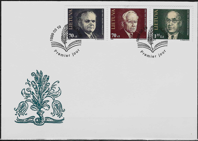 Pirmos dienos vokas. Žymūs žmonės: rašytojas Augustinas Gricius, chemikas Juozas Matulis, filologas Pranas Skardžius