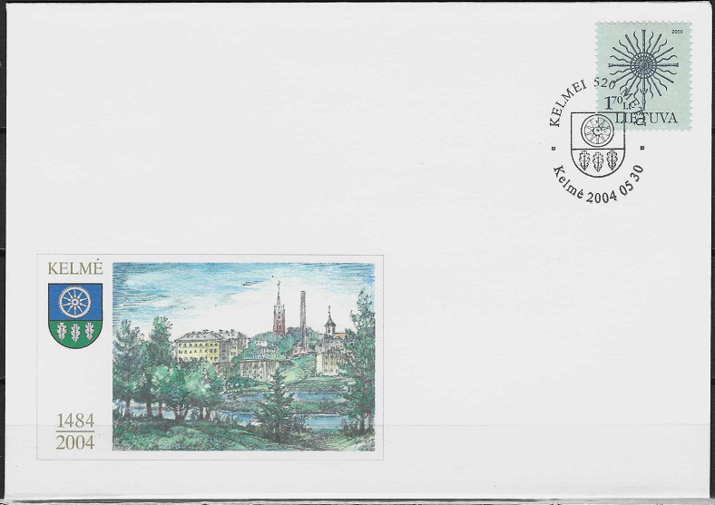 Kolekcinis vokas. Kelmės miestui 500 metų