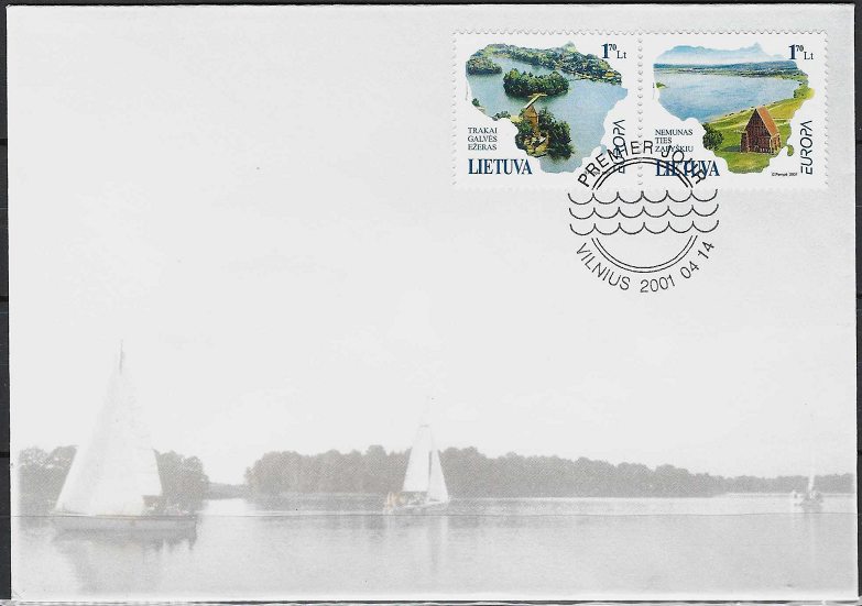 Pirmos dienos vokas. EUROPA. Vanduo - gamtos turtas: Trakai, Galvės ežeras ir Nemunas ties Zapyškiu