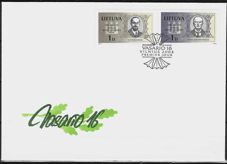 Pirmos dienos vokas. Vasario 16-oji: Kazimieras Bizauskas ir Stanislovas Narutavičius