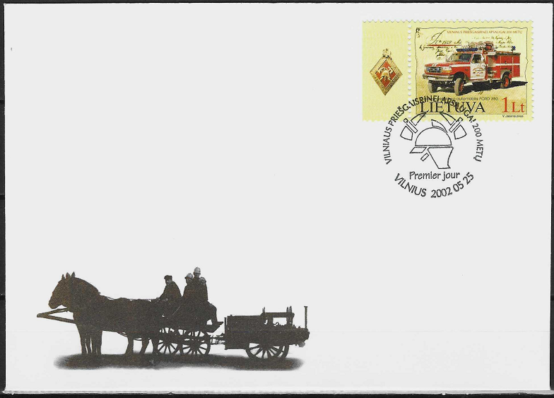 Pirmos dienos vokas. Vilniaus priešgaisrinės apsaugos tarnybai 200 metų