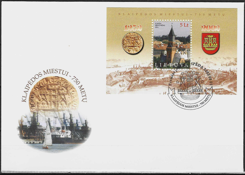 Pirmos dienos vokas. Klaipėdos miestui - 750 metų