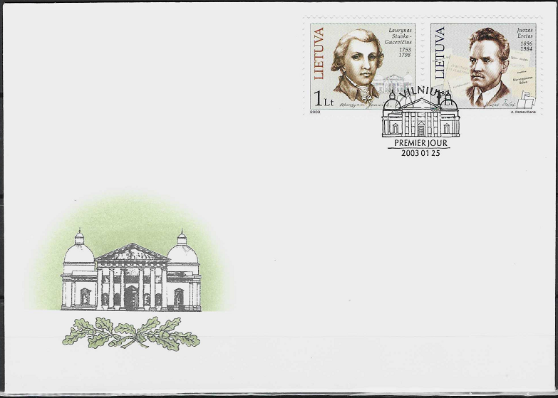 Pirmos dienos vokas. Žymūs žmonės: Laurynas Stuoka - Gucevičius ir Juozas Eretas