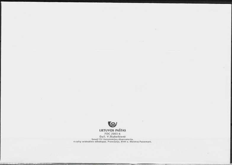 Pirmos dienos vokas. Vilniaus universiteto astronomijos observatorijai 250 metų