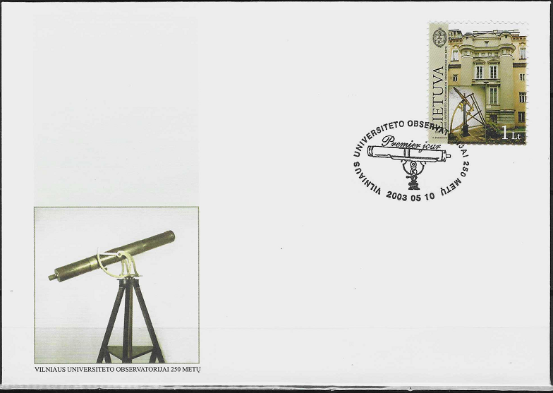 Pirmos dienos vokas. Vilniaus universiteto astronomijos observatorijai 250 metų