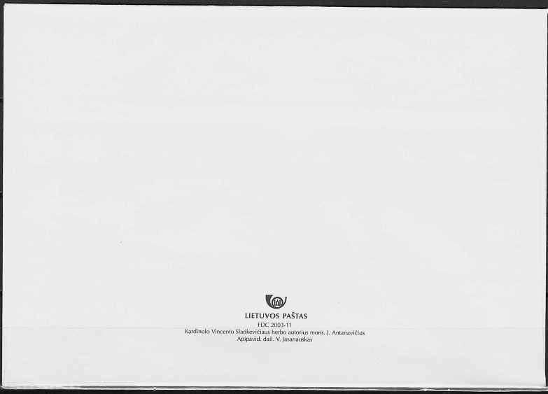 Pirmos dienos vokas. Kardinolas Vincentas Sladkevičius