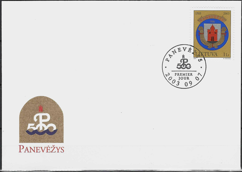 Pirmos dienos vokas. Panevėžio miestui - 500 metų