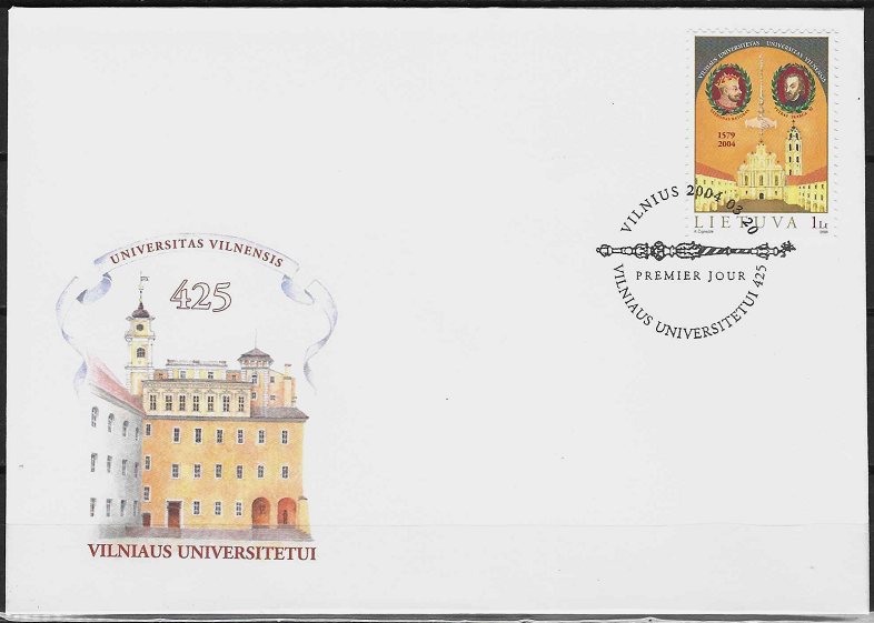 Pirmos dienos vokas. Vilniaus universitetui - 425 metai