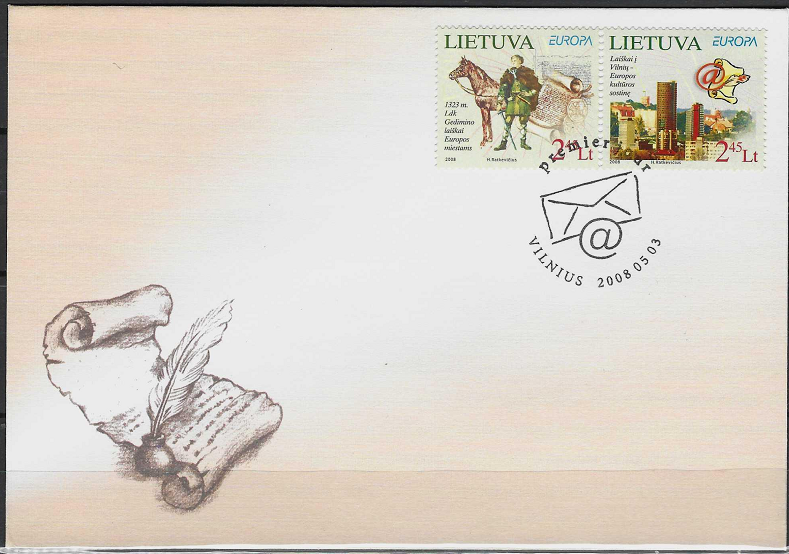 Pirmos dienos vokas. EUROPA. Laiškai