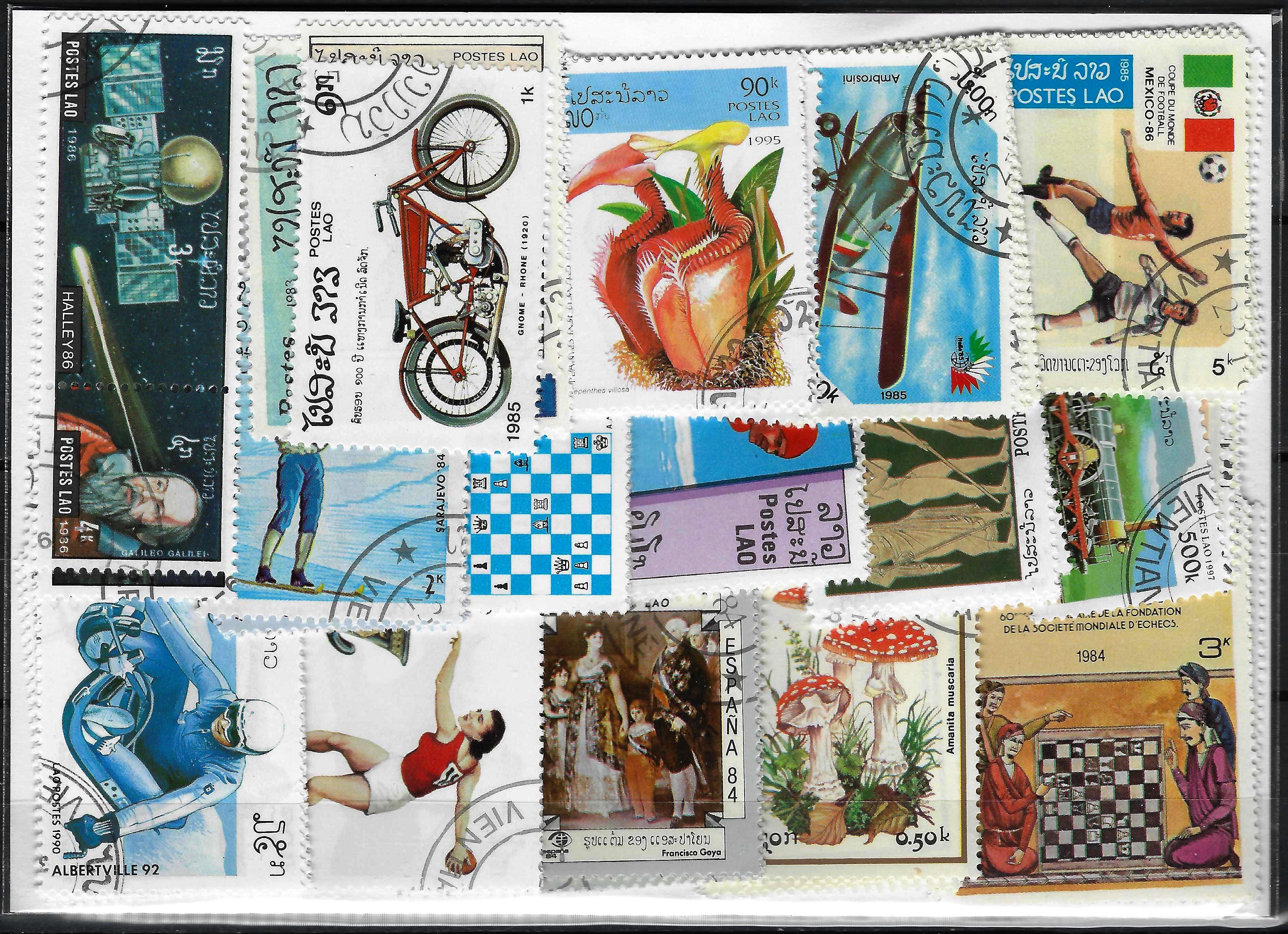 Laoso pašto ženklų pakuotės