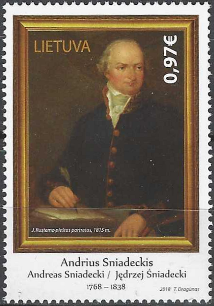 Pašto ženklai, Lietuva. Andriaus Sniadeckio 250-osios gimimo metinės