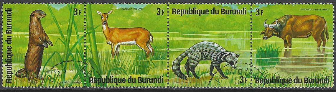 Pašto ženklai, Burundis. Afrikos gyvūnai
