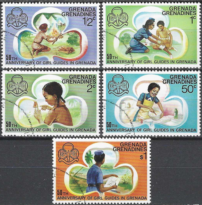 Pašto ženklai, Grenada ir Grenadinai. Grenados mergaičių gidžių 50-mečio jubiliejus