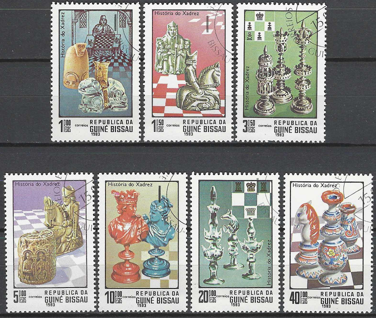Pašto ženklai, Gvinėja Bisau. Šachmatai