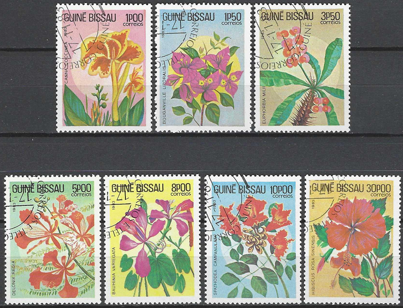 Pašto ženklai, Gvinėja Bisau. Gėlės