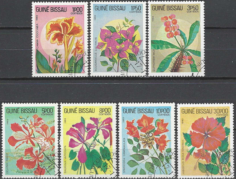 Pašto ženklai, Gvinėja Bisau. Gėlės