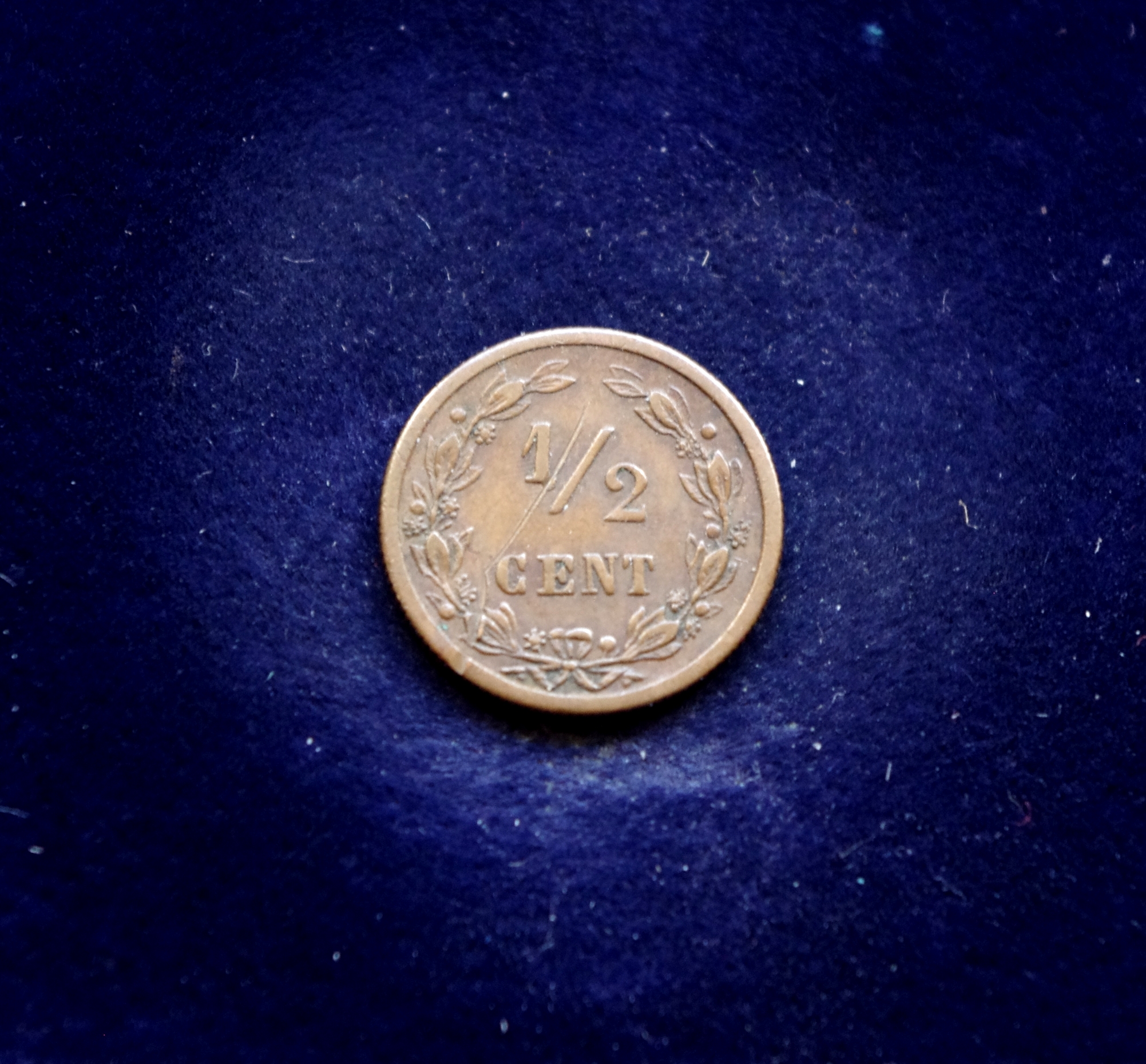 Nyderlandų 1/2 cento moneta