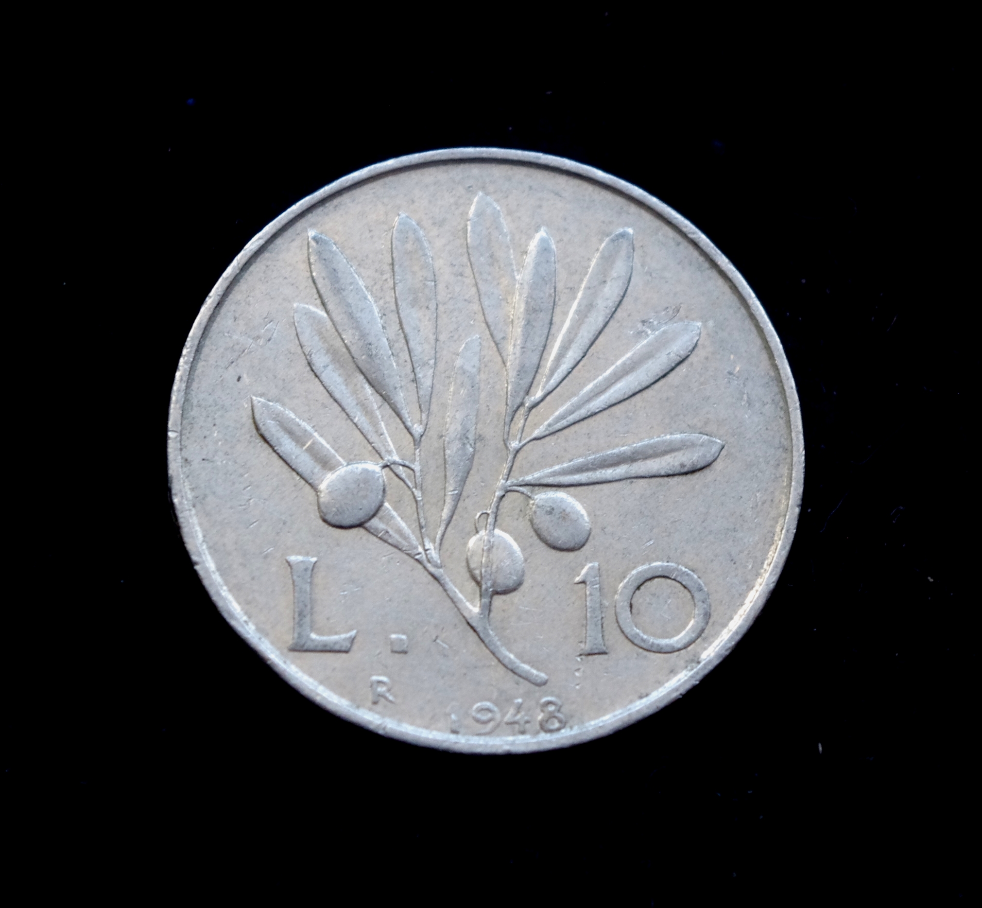 Italijos 10 lirų moneta. Pegasas (sparnuotas arklys graikų mitologijoje)