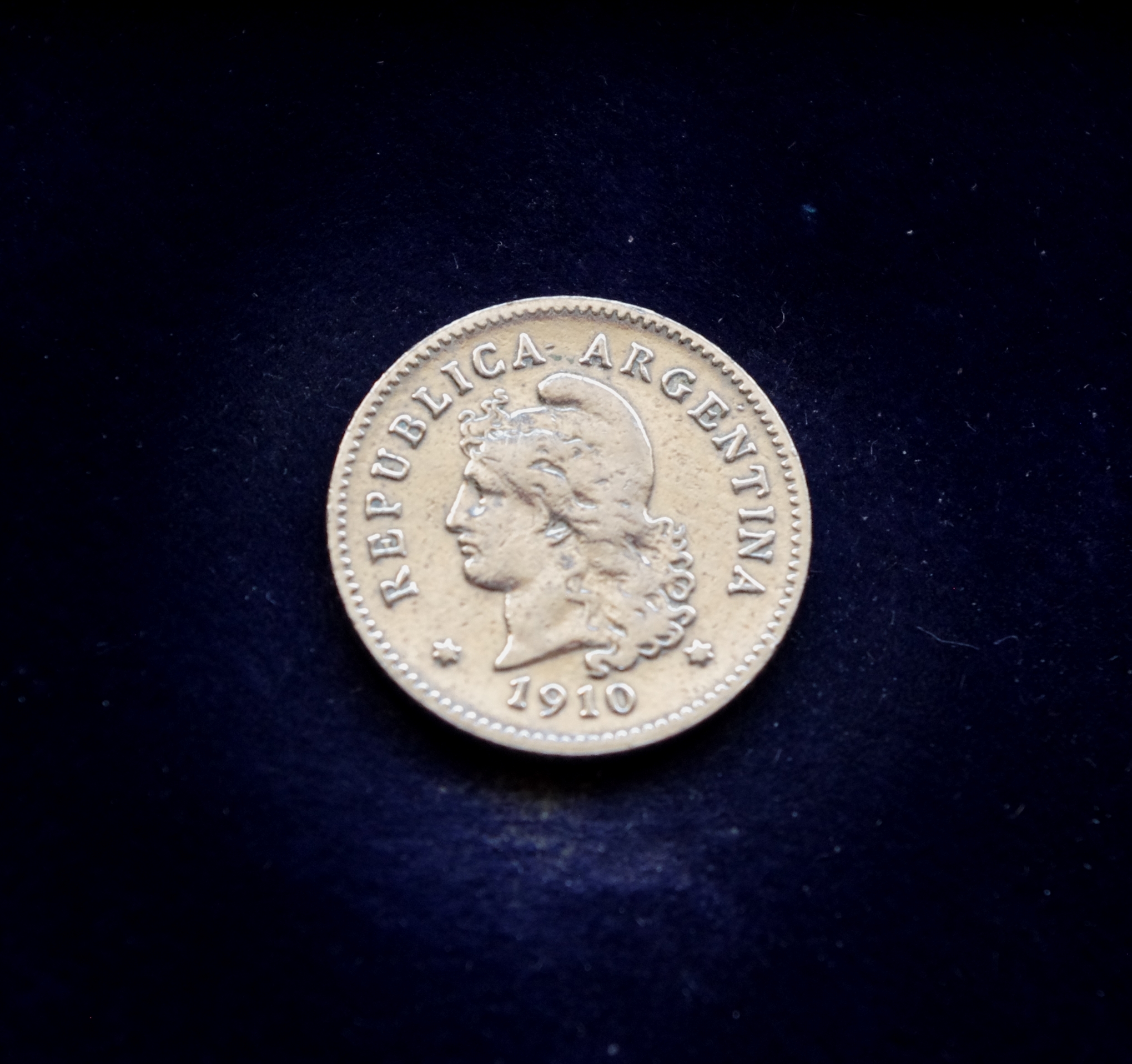 Argentinos 10 sentavų moneta