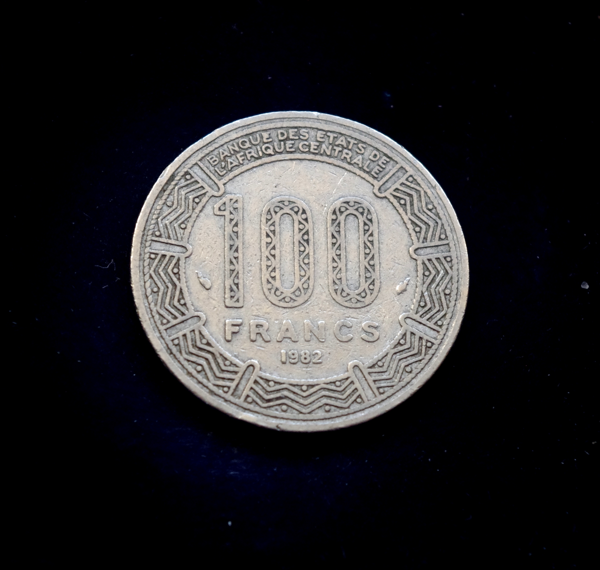 Čado 100 frankų moneta