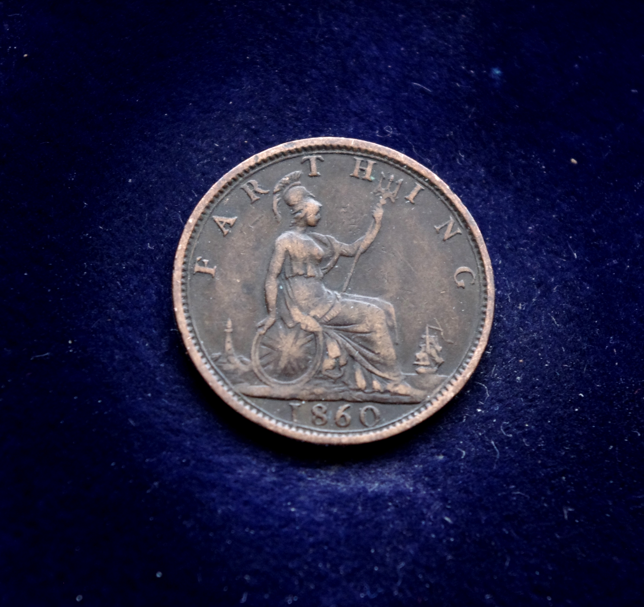 Jungtinės Karalystės 1 fartingo moneta