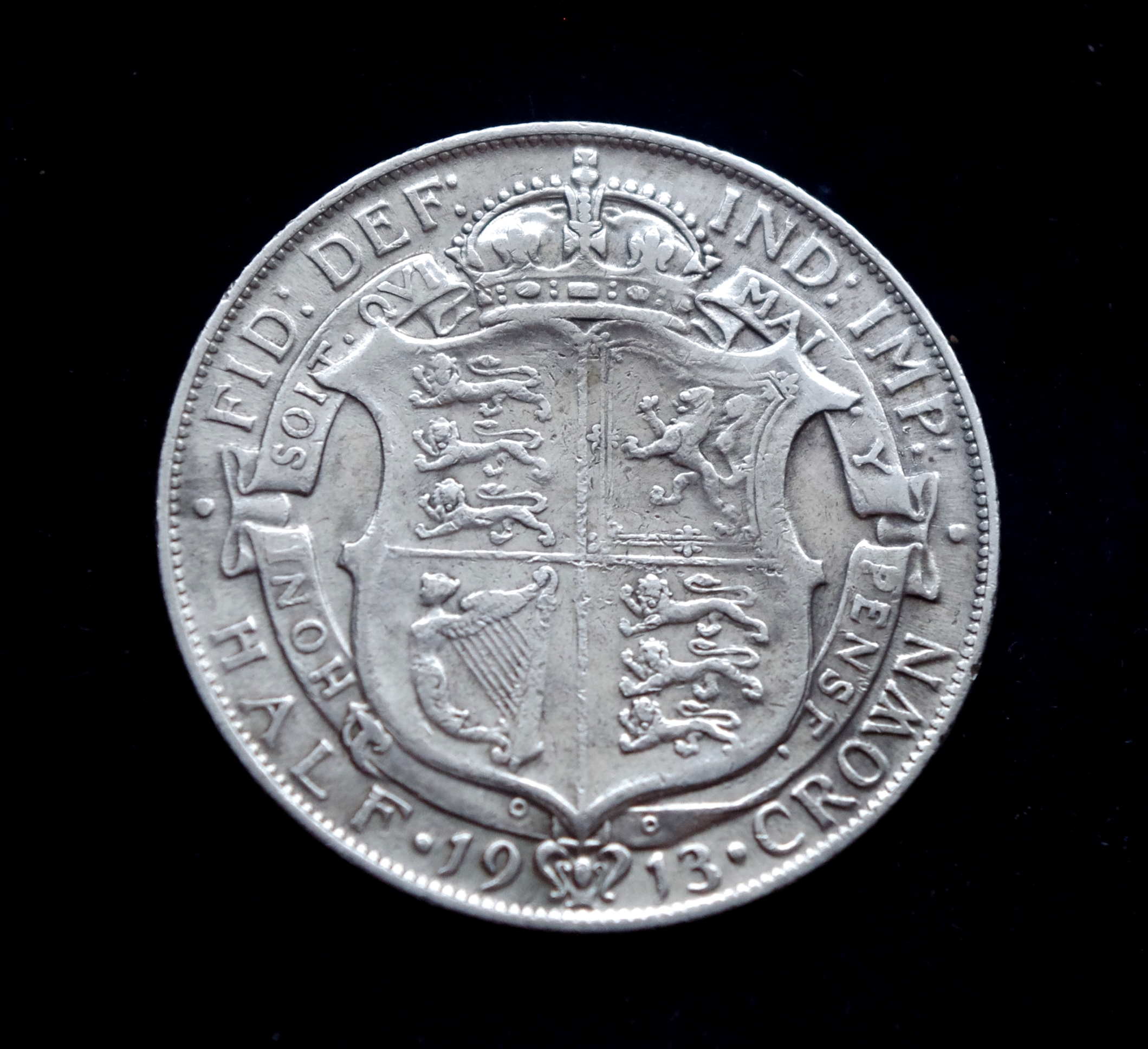 Jungtinės Karalystės 1/2 kronos sidabrinė moneta