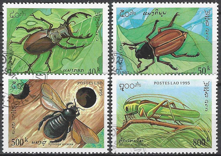 Pašto ženklai, Laosas. Vabzdžiai