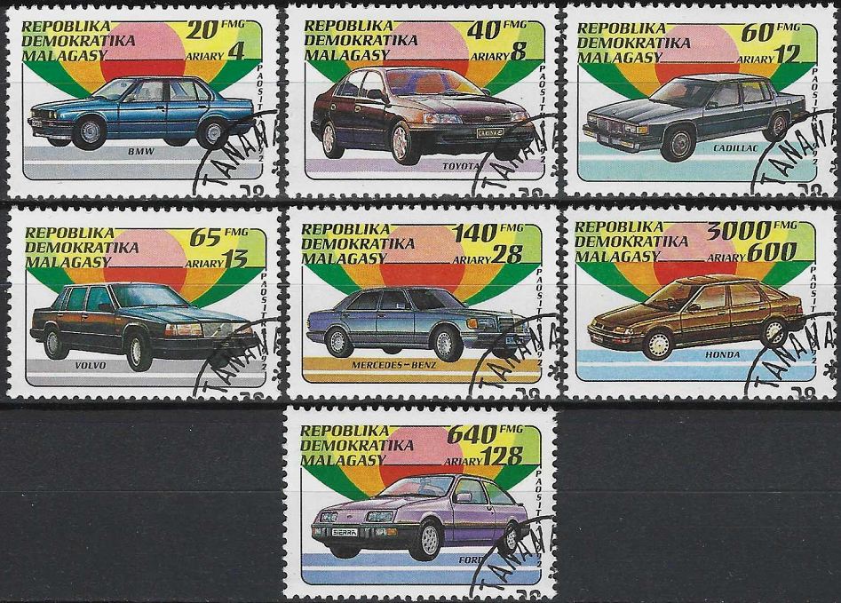 Pašto ženklai, Madagaskaras. Automobiliai